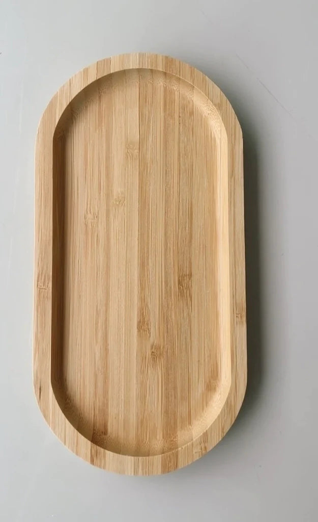 BANDEJA OVAL BAMBU - 22CM