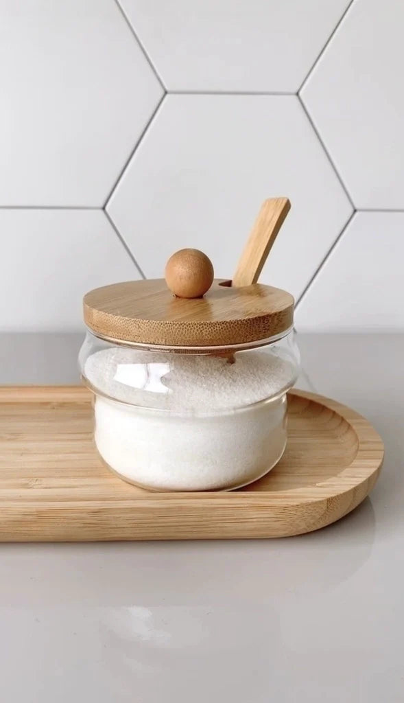 AÇUCAREIRO DE VIDRO BOROSSILICATO