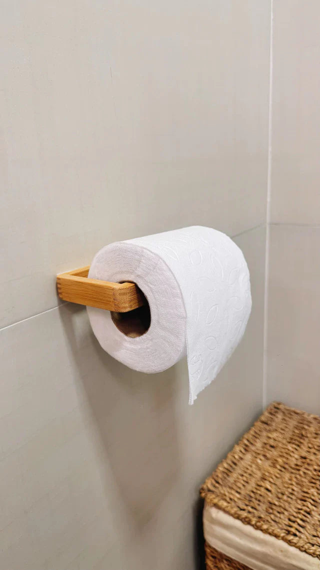 SUPORTE PAPEL HIGIENICO BAMBU